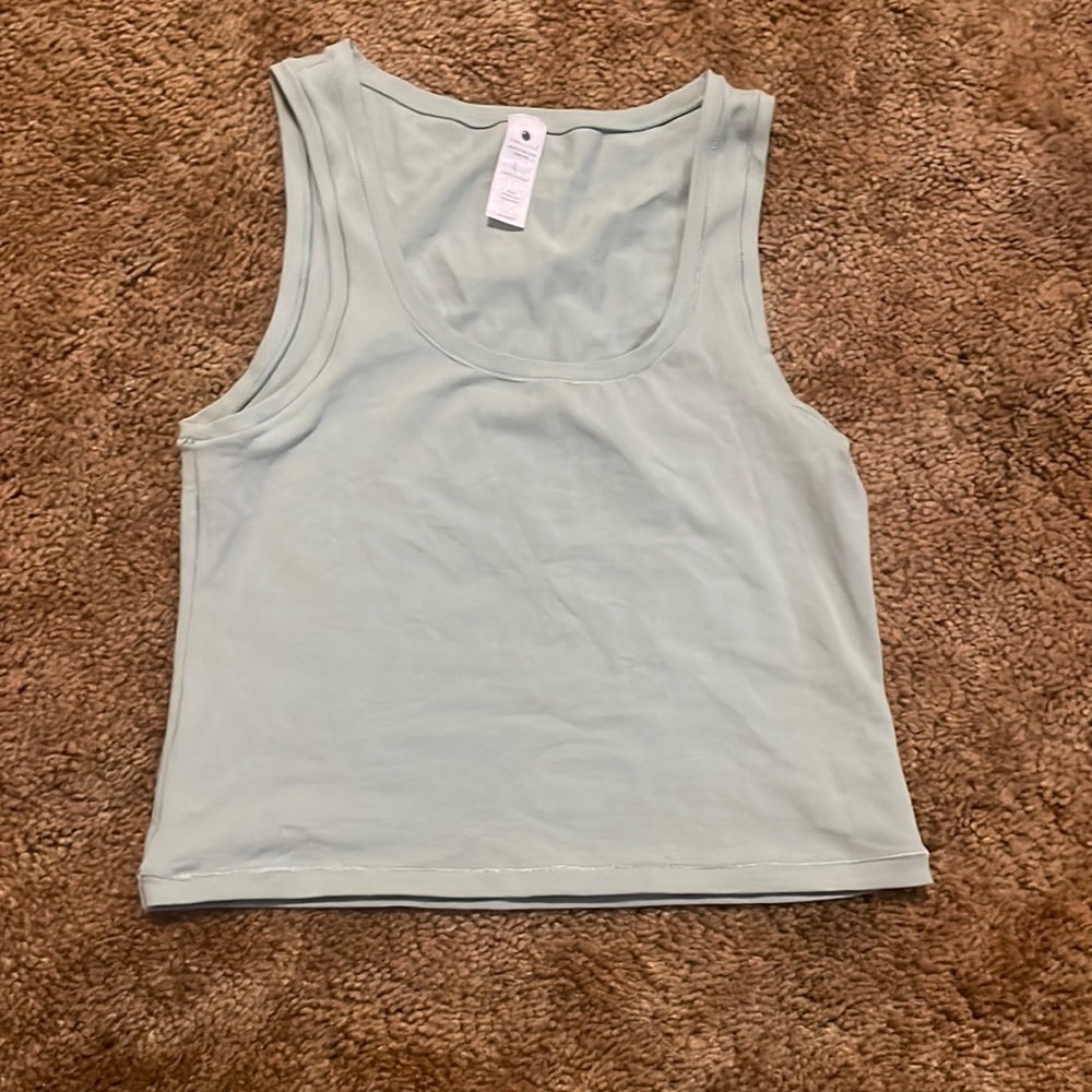 Green tank top